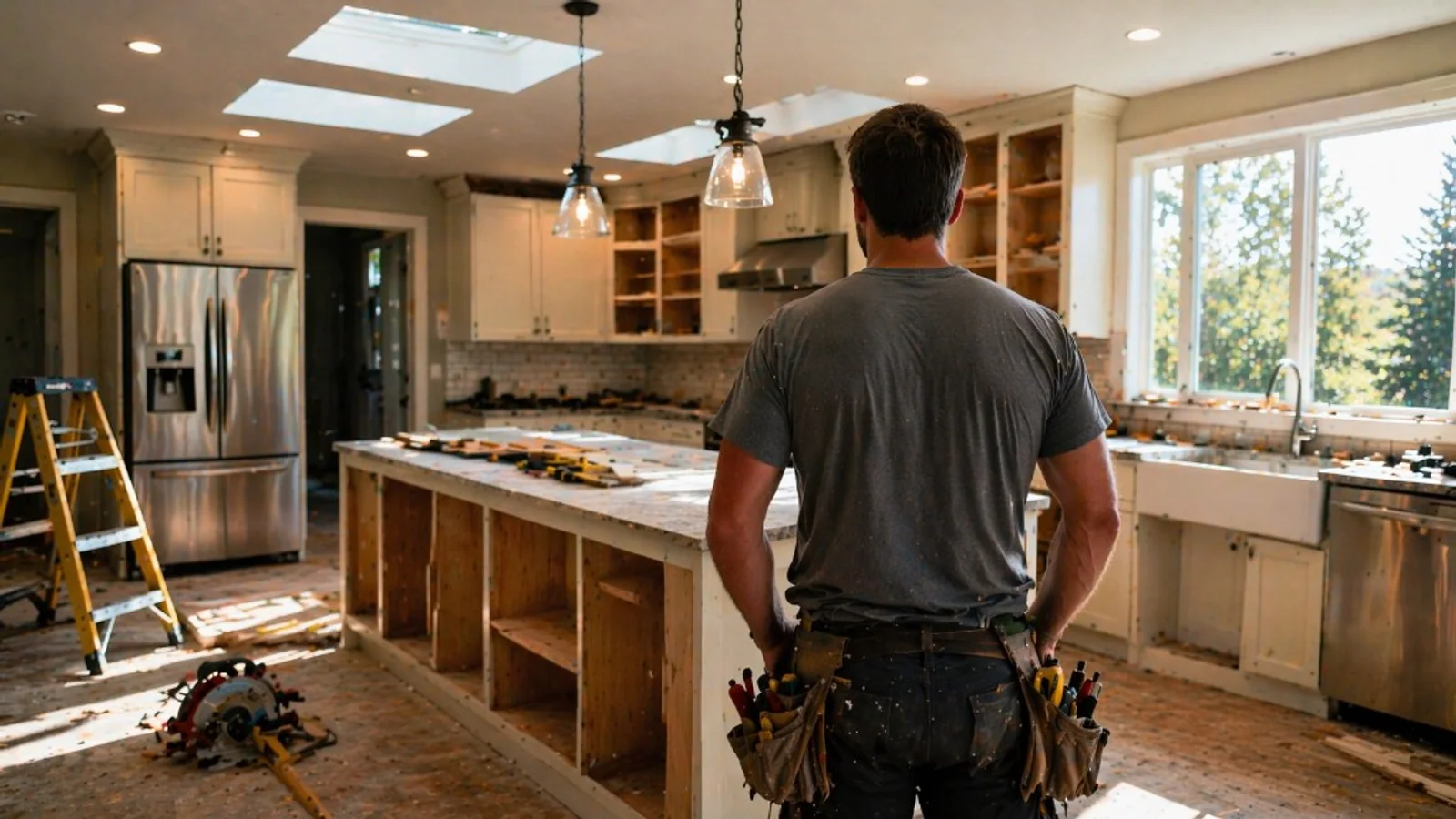 Modern remodeling website and campaign performance analytics for local project lead generation.