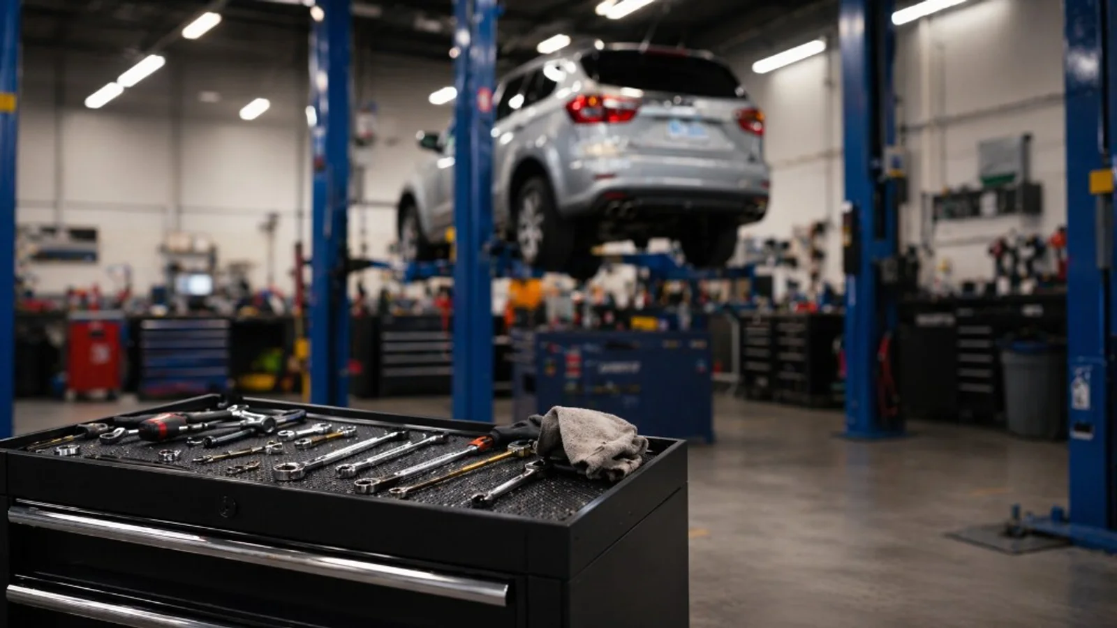 Auto repair shop inbound call and booking metrics.