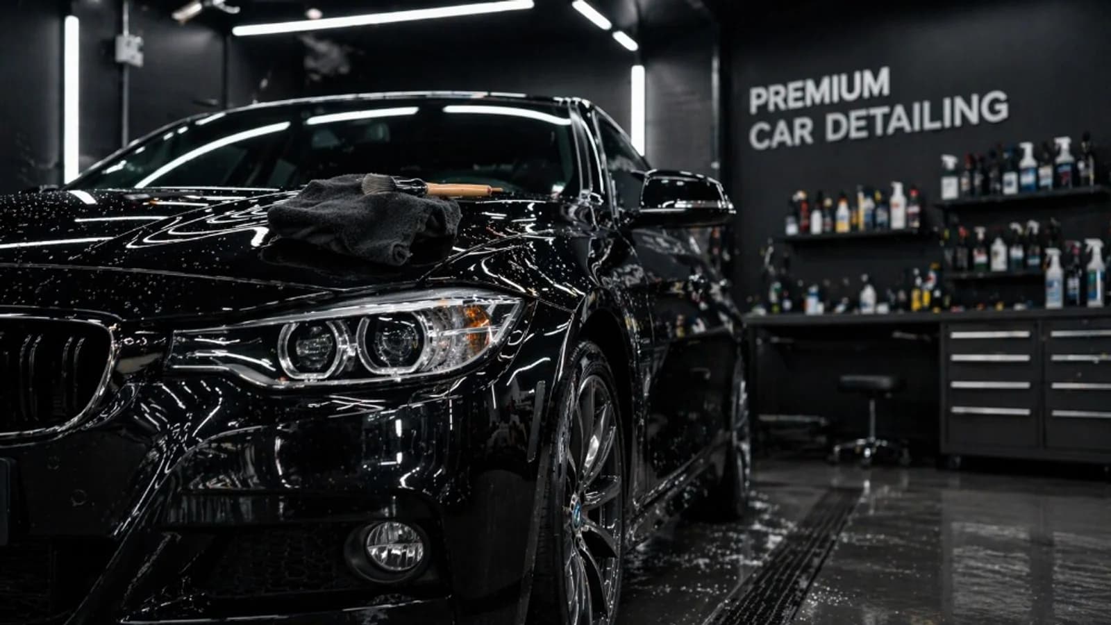 Car detailing booking and package performance analytics.