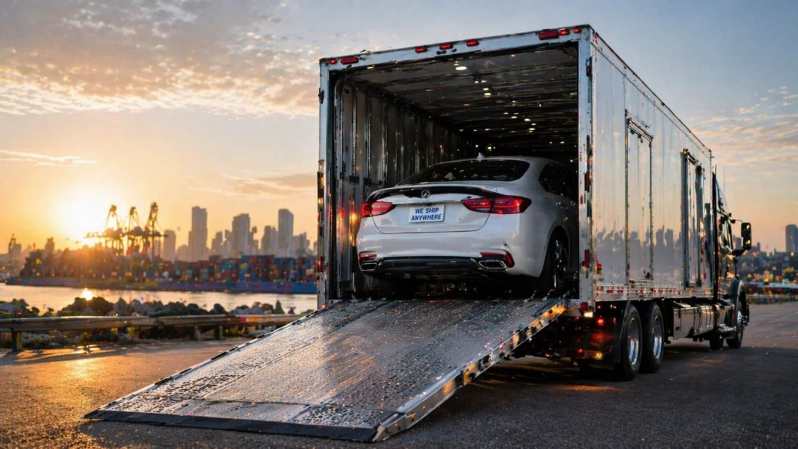 Car shipping quote pipeline performance dashboard.