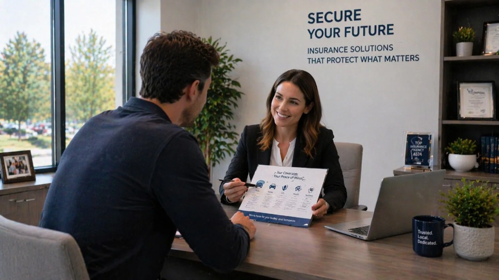 Insurance agency lead quality dashboard.